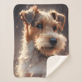 Cobertor Sherpa Cabelo de fios Fox Terrier Twilight