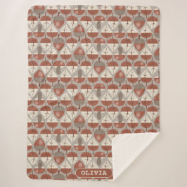 Cobertor Sherpa Cabincore Autumnal Stripes