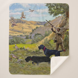 Cobertor Sherpa Caça ao Chukar Partridge