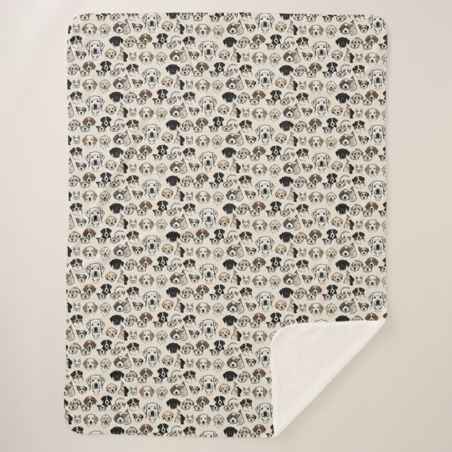 Cobertor Sherpa "Cachinhos e Tocas" (Frente)