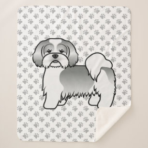 Cobertor Sherpa Cachorro De Cartografia Bonito De Lhasa Apso, De P