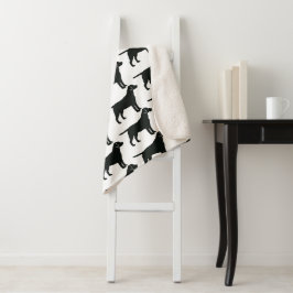 Cobertor Sherpa Cachorro Preto