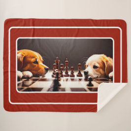 Cobertor Sherpa Cachorros Bonitos Brincando Xerpa Blanket