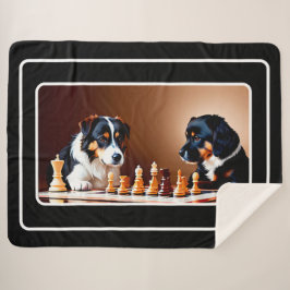 Cobertor Sherpa Cachorros Bonitos Brincando Xerpa Blanket