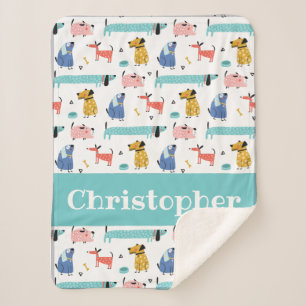 Cobertor Sherpa Cachorros Engraçados