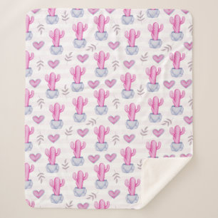 Cobertor Sherpa Cactus