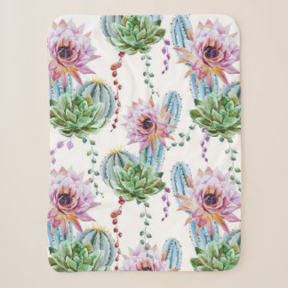 Cobertor Sherpa Cactus Art Pattern