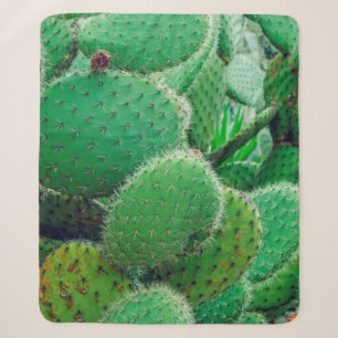 Cobertor Sherpa Cactus, cacto de pera picante, espinhos de cacto,