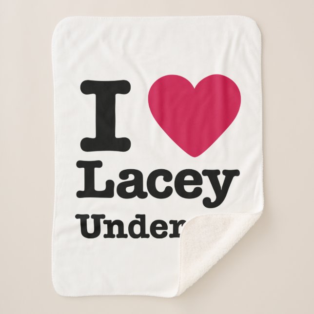 Cobertor Sherpa Caddyshack | I Love Lacey Underall (Frente)