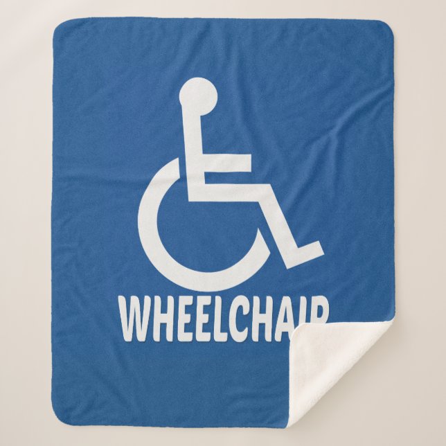Cobertor Sherpa Cadeiras de rodas deficientes (Frente)