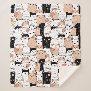 Cobertor Sherpa Cães bonitos Sherpa Blanket