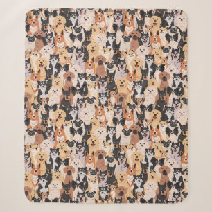 Cobertor Sherpa Cães bonitos Sherpa Blanket