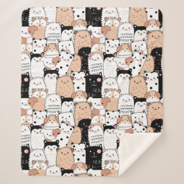 Cobertor Sherpa Cães bonitos Sherpa Blanket