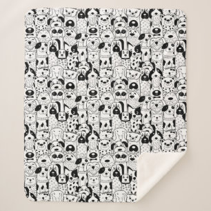 Cobertor Sherpa Cães bonitos Sherpa Blanket