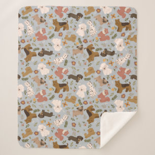 Cobertor Sherpa Cães bonitos Sherpa Blanket