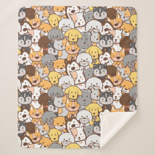 Cobertor Sherpa Cães bonitos Sherpa Blanket