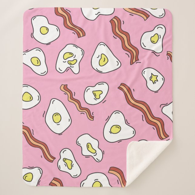 Cobertor Sherpa Café da Manhã Bonanza: Delitos de Cartoon (Frente)