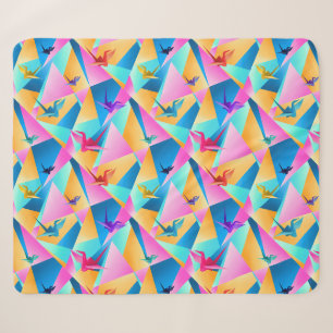 Cobertor Sherpa Calidoscópio de Origami