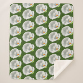 Cobertor Sherpa Calla Lilly Pattern