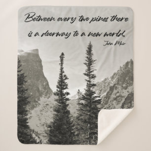 Cobertor Sherpa Caminho para um Novo Mundo nas Montanhas