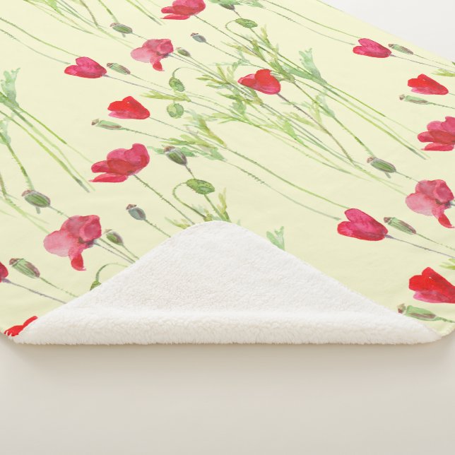 Cobertor Sherpa Campanha de verão, flores silvestres (3/4)