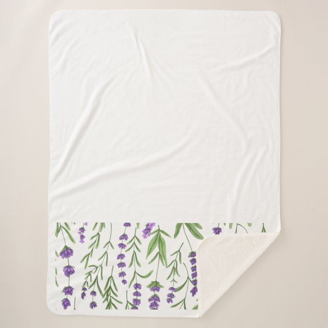 COBERTOR SHERPA CAMPOS LAVANDA (Frente)