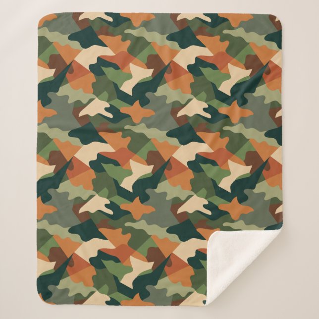 Cobertor Sherpa Camuflagem tática de trincheiras (Frente)