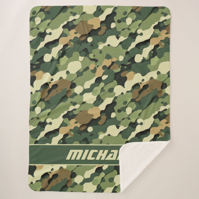 Cobertor Sherpa Camuflagem Urbana (Frente)
