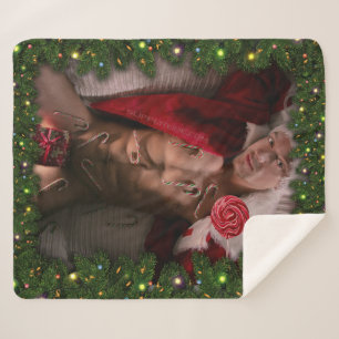 Cobertor Sherpa Canas doces do SlipperyJoe colorido masculino