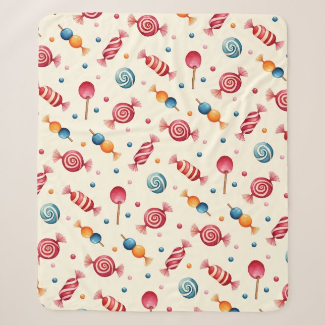 Cobertor Sherpa Candy Wonderland (Frente)
