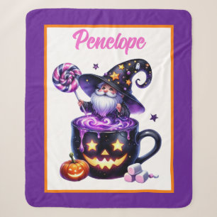 Cobertor Sherpa Caneca de Abóbora do Mago de Halloween Presente Má