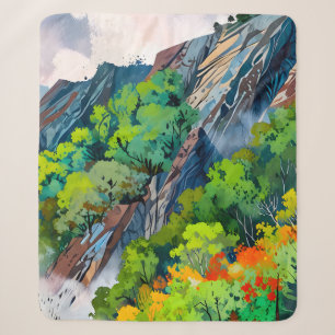 Cobertor Sherpa Canvas da natureza