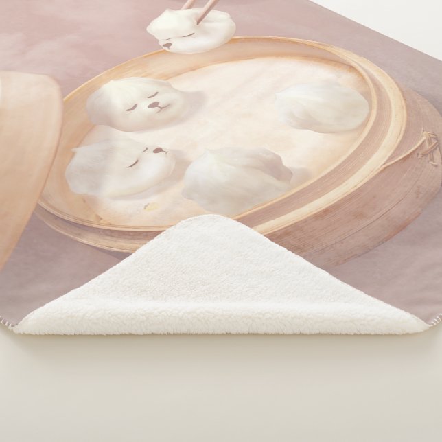 Cobertor Sherpa Cão Sorriso - Delícia de Xiao Long Bao (3/4)