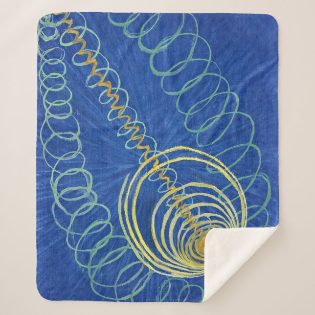 Cobertor Sherpa Caos Primordial 16 | Hilma af Klint | (Frente)