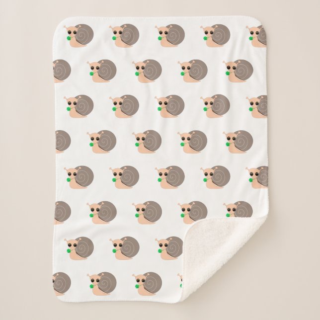 Cobertor Sherpa Caracol com Clover Baby Sherpa Blanket (Frente)