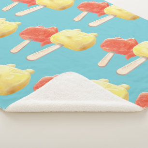 Cobertor Sherpa Caracter Popsicles