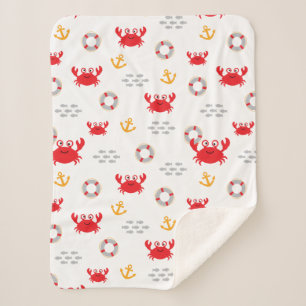 Cobertor Sherpa Caranguejo com Lifebuoy