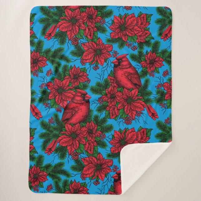 Cobertor Sherpa Cardeais (Frente)