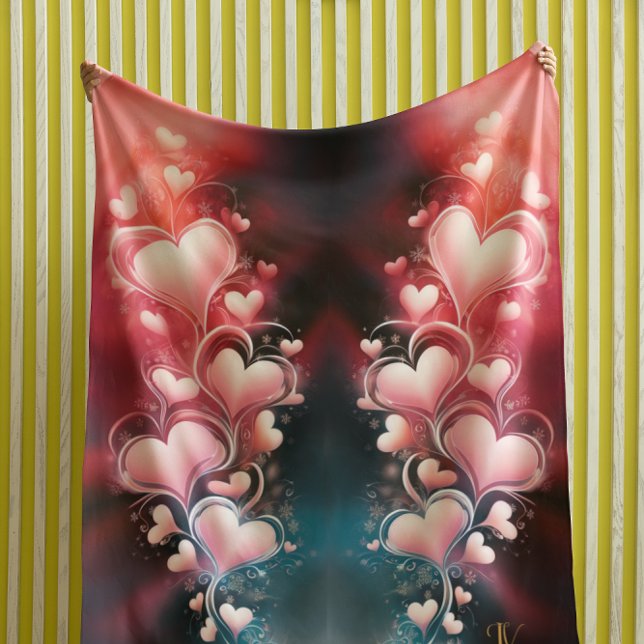 Cobertor Sherpa Cardíaco Romântico e Psicodélico (Heartscape Romantic and Psychedelic Sherpa Blanket
)