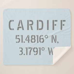 Cobertor Sherpa Cardiff Wales Latitude & Longitude
