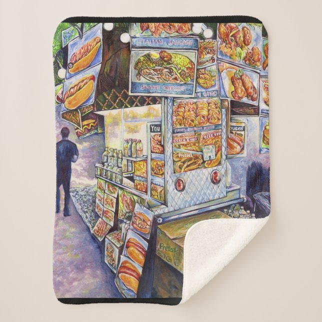 Cobertor Sherpa Carga de trabalho artística extraordinária (Frente)