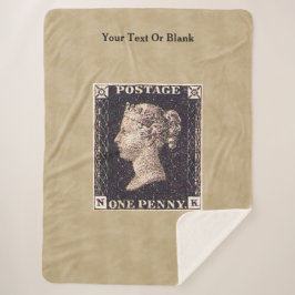 Cobertor Sherpa Carimbo de Penny Black