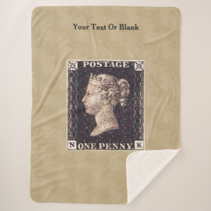 Cobertor Sherpa Carimbo de Penny Black