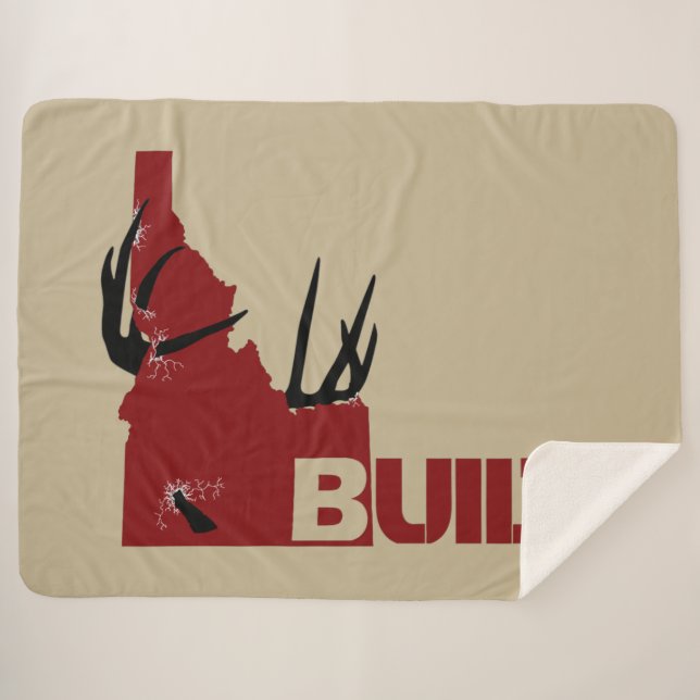 Cobertor Sherpa Carregando Buck (Frente (Horizontal))