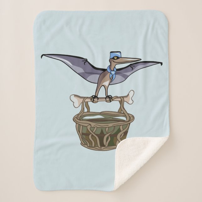 Cobertor Sherpa Carregando Pteranodon A Cesta (Frente)