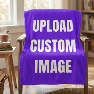 Cobertor Sherpa Carregar imagem personalizada - Adicione a sua par