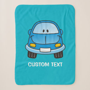 Cobertor Sherpa Carro de desenho azul