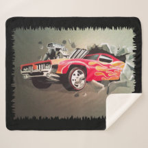 Carro Travando Através Da Parede