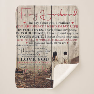 Cobertor Sherpa Carta Para Ele Legal Para O Meu Marido Presente
