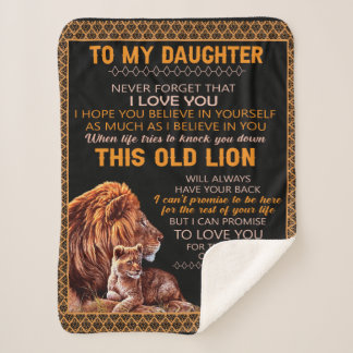 Cobertor Sherpa Carta Personalizada Ao Meu Amor Filha Do Pai B